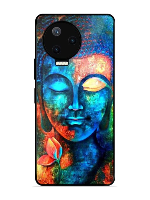 Buddha Painting Glossy Metal Phone Cover for Infinix Note 12 Pro (4G)