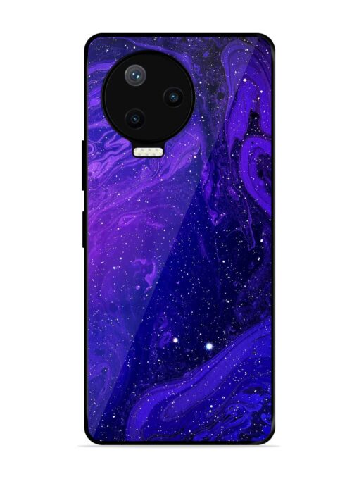 Galaxy Acrylic Abstract Art Glossy Metal Phone Cover for Infinix Note 12 Pro (4G)