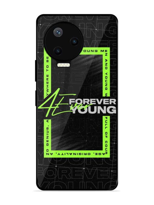 Forever Young Glossy Metal Phone Cover for Infinix Note 12 Pro (4G)