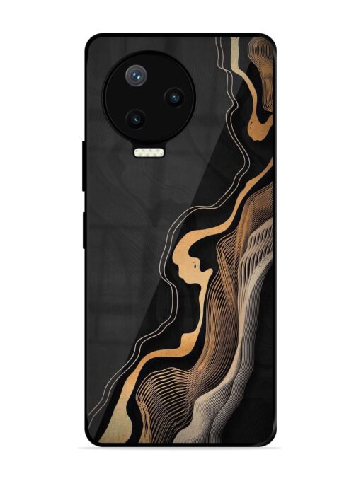 Abstract Art Glossy Metal TPU Phone Cover for Infinix Note 12 Pro (4G)