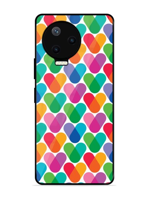 Overlapping Colors Colorful Glossy Metal TPU Phone Cover for Infinix Note 12 Pro (4G) Zapvi