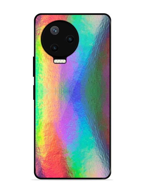 Colorful Holographic Background Glossy Metal TPU Phone Cover for Infinix Note 12 Pro (4G) Zapvi