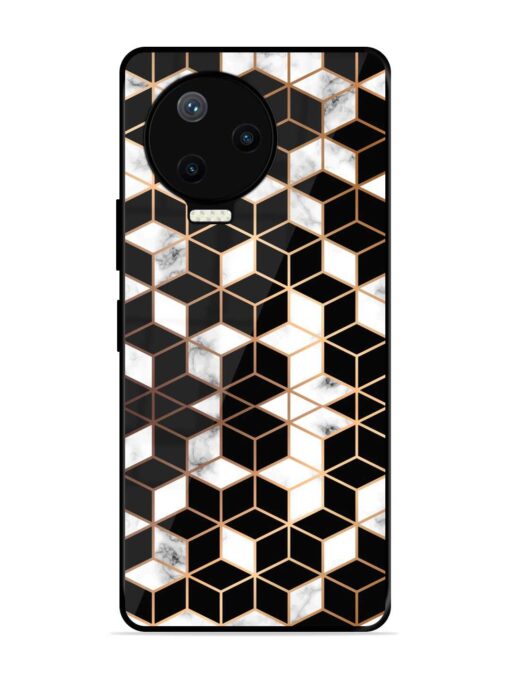 Vector Marble Texture Glossy Metal Phone Cover for Infinix Note 12 Pro (4G) Zapvi