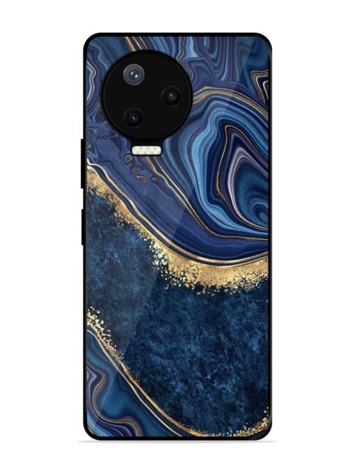 Abstract Background Blue Glossy Metal TPU Phone Cover for Infinix Note 12 Pro (4G) Zapvi