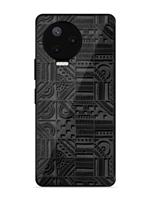 Seamless Pattern Glossy Metal Phone Cover for Infinix Note 12 Pro (4G) Zapvi