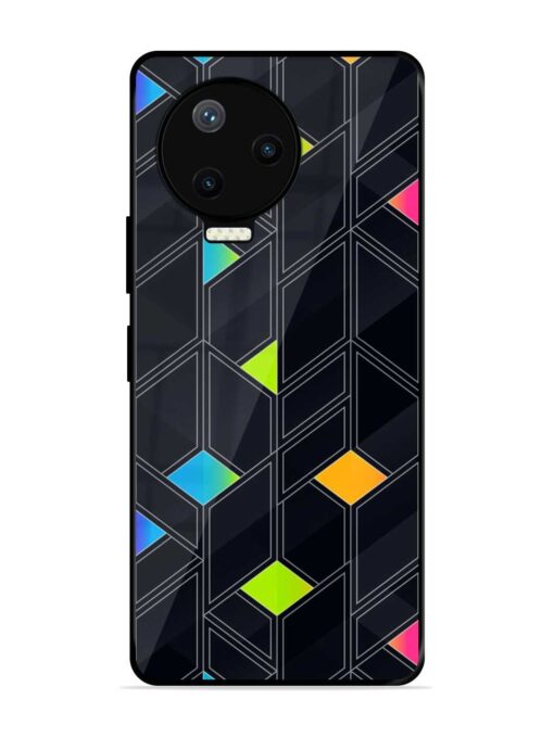 Abstract Mosaic Seamless Glossy Metal Phone Cover for Infinix Note 12 Pro (4G)