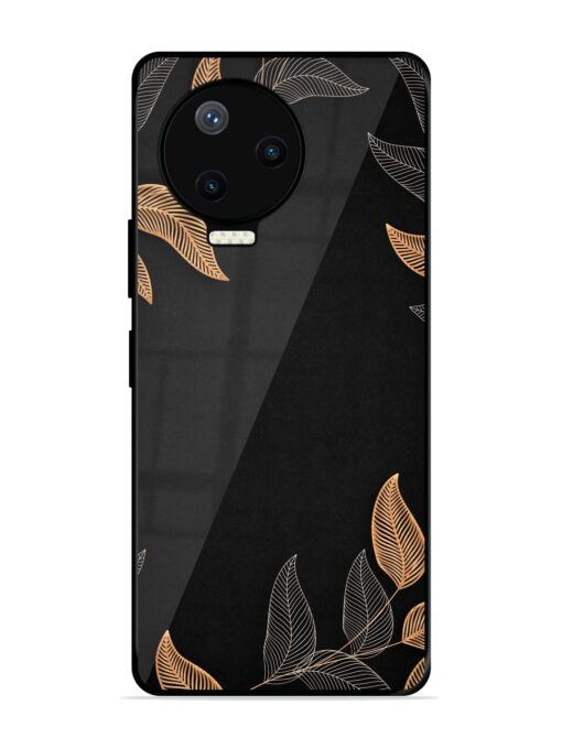 Foliage Art Glossy Metal Phone Cover for Infinix Note 12 Pro (4G)