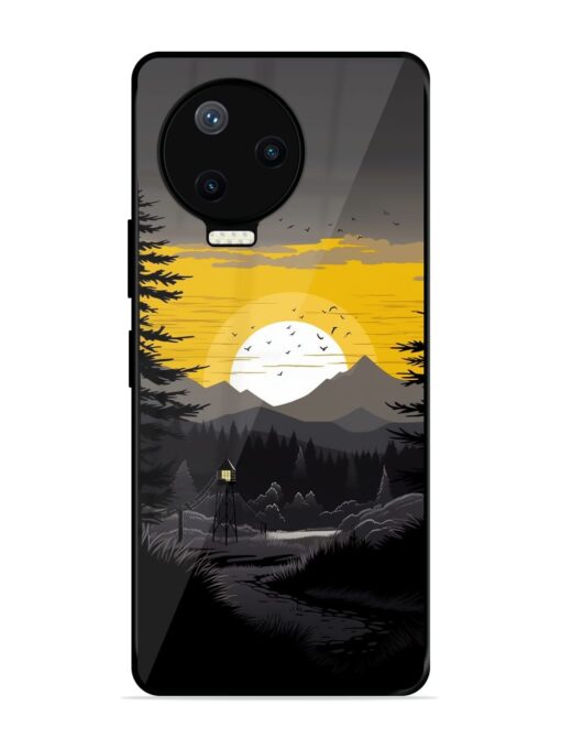 Sunset Vector Glossy Metal Phone Cover for Infinix Note 12 Pro (4G)