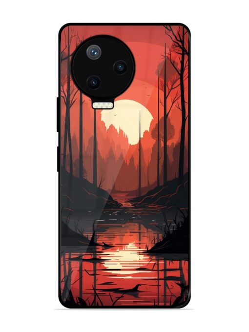 Natural Landscape Glossy Metal Phone Cover for Infinix Note 12 Pro (4G)