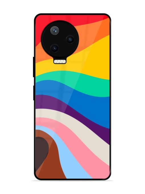 Minimal Pride Art Glossy Metal Phone Cover for Infinix Note 12 Pro (4G) Zapvi