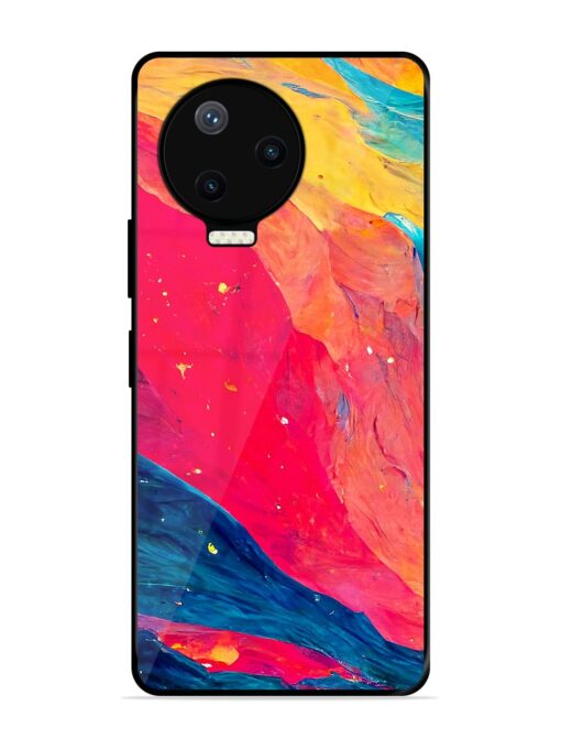 Starry Night Glossy Metal Phone Cover for Infinix Note 12 Pro (4G)