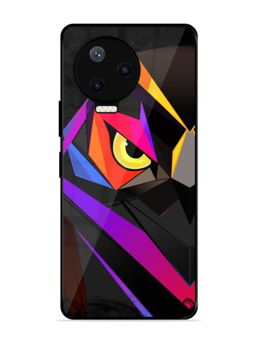 Wpap Owl Glossy Metal Phone Cover for Infinix Note 12 Pro (4G) Zapvi