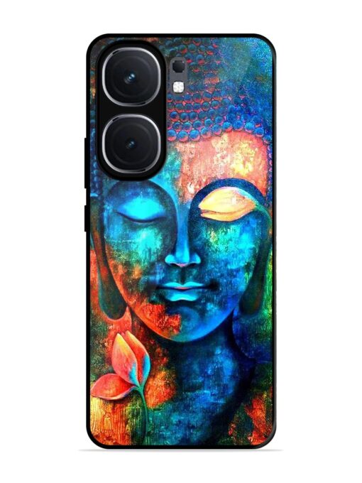 Buddha Painting Glossy Metal Phone Cover for Iqoo Neo 9 Pro (5G)