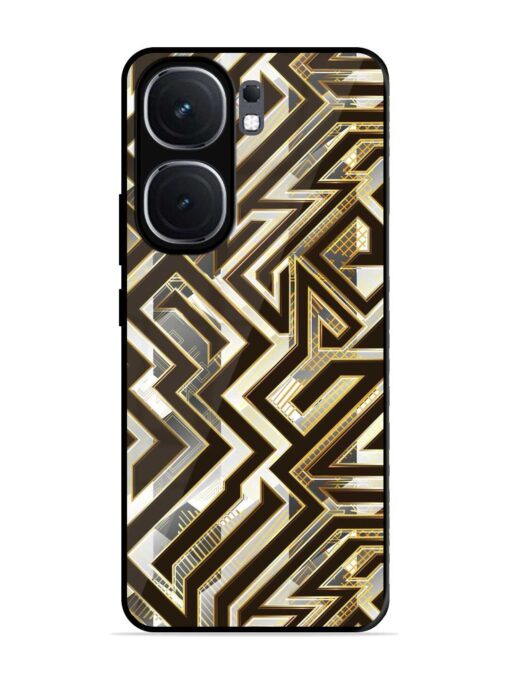 Technology Geometric Seamless Glossy Metal Phone Cover for Iqoo Neo 9 Pro (5G)