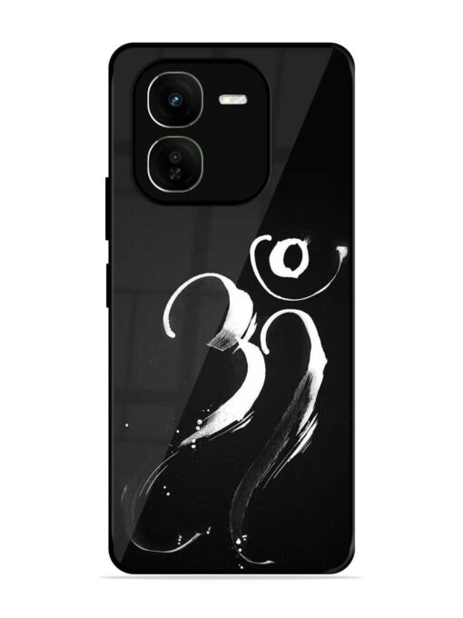 Om Logo Glossy Metal Phone Cover for Iqoo Z9X (5G) Zapvi