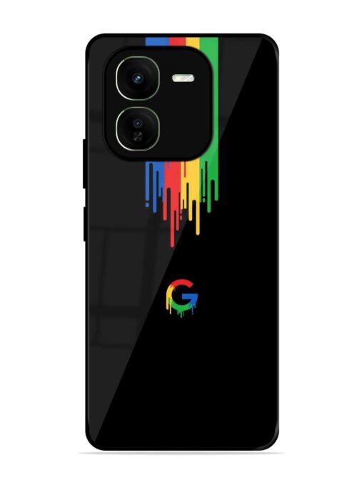 Google Logo Glossy Metal Phone Cover for Iqoo Z9X (5G)