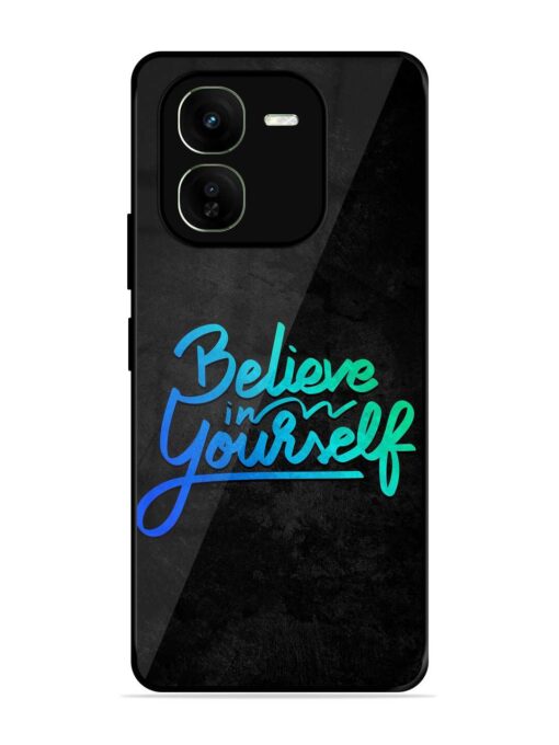 Believe In Yourself Glossy Metal Phone Cover for Iqoo Z9X (5G)