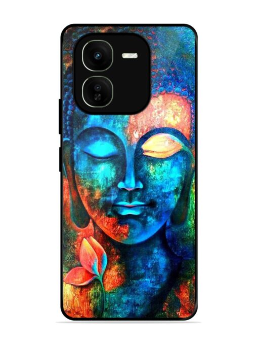 Buddha Painting Glossy Metal Phone Cover for Iqoo Z9X (5G) Zapvi