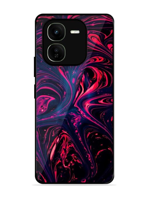 Abstract Background Glossy Metal Phone Cover for Iqoo Z9X (5G) Zapvi