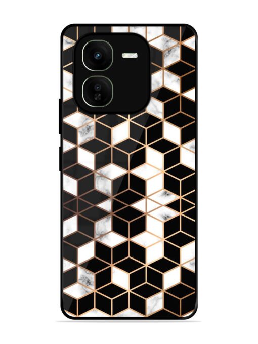 Vector Marble Texture Glossy Metal Phone Cover for Iqoo Z9X (5G) Zapvi