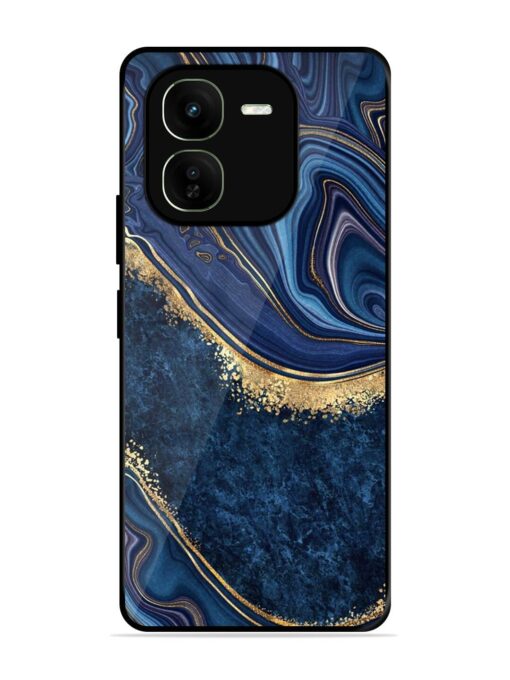 Abstract Background Blue Glossy Metal TPU Phone Cover for Iqoo Z9X (5G) Zapvi