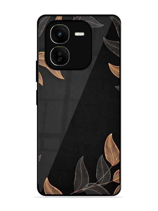 Foliage Art Glossy Metal Phone Cover for Iqoo Z9X (5G) Zapvi