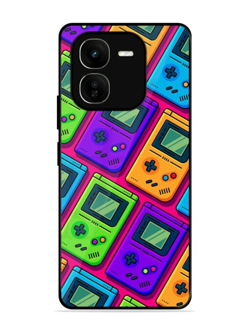 Game Seamless Pattern Glossy Metal Phone Cover for Iqoo Z9X (5G) Zapvi