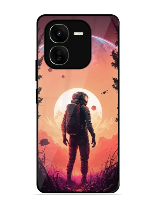 Red Sky At Morning Glossy Metal Phone Cover for Iqoo Z9X (5G)