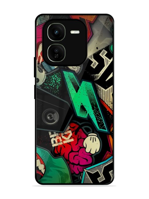 Graffiti Art Glossy Metal Phone Cover for Iqoo Z9X (5G) Zapvi