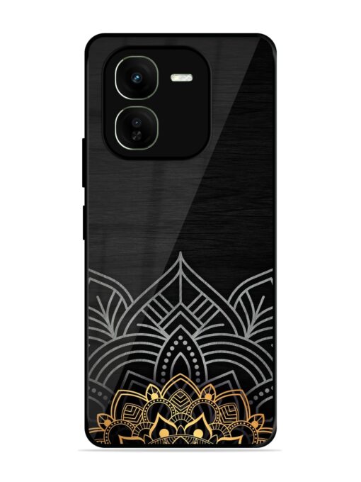 Decorative Golden Pattern Glossy Metal Phone Cover for Iqoo Z9X (5G) Zapvi