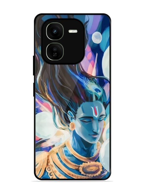 Bhagwan Sri Krishna Glossy Metal Phone Cover for Iqoo Z9X (5G) Zapvi