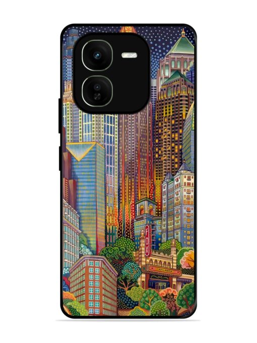 Cityscapes Art Glossy Metal Phone Cover for Iqoo Z9X (5G)