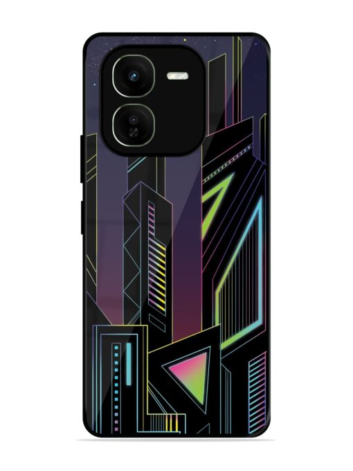 Neon Dreamscape Glossy Metal Phone Cover for Iqoo Z9X (5G) Zapvi