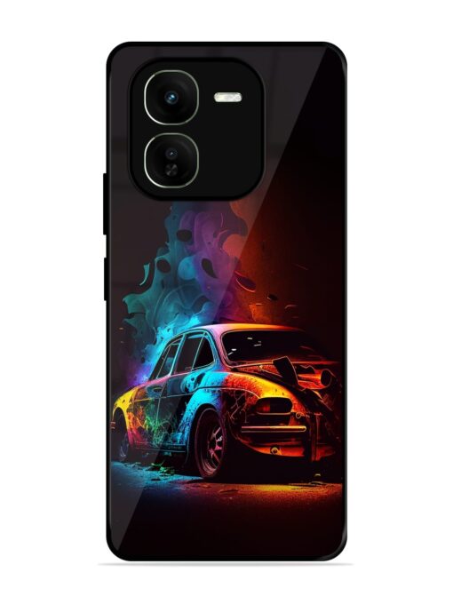 High Classic Car Art Glossy Metal Phone Cover for Iqoo Z9X (5G)