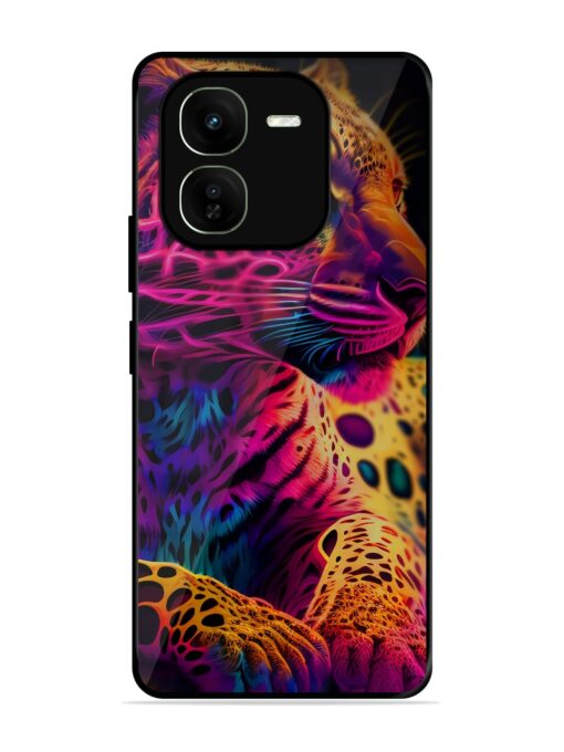 Leopard Art Glossy Metal Phone Cover for Iqoo Z9X (5G) Zapvi