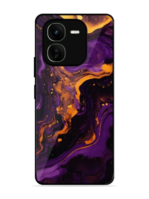 Painting Of A Purple Glossy Metal Phone Cover for Iqoo Z9X (5G)