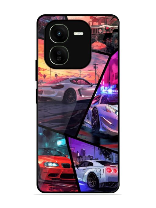 Ride In Pixels Glossy Metal Phone Cover for Iqoo Z9X (5G) Zapvi