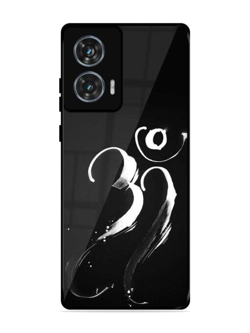 Om Logo Glossy Metal Phone Cover for Motorola Moto Edge 50 Fusion (5G) Zapvi