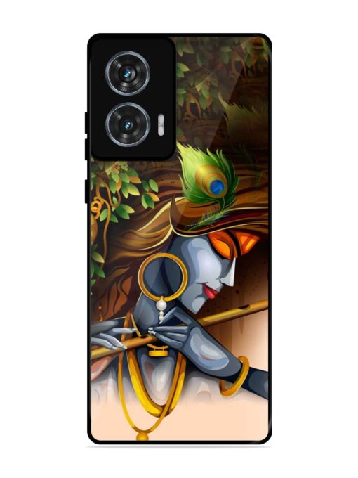 Krishna Glossy Metal Phone Cover for Motorola Moto Edge 50 Fusion (5G)