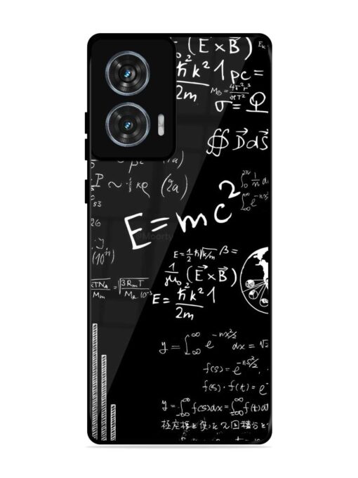 E=Mc2 Mass?Energy Equivalence Glossy Metal Phone Cover for Motorola Moto Edge 50 Fusion (5G) Zapvi