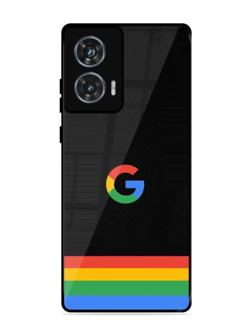 Google Logo Art Glossy Metal Phone Cover for Motorola Moto Edge 50 Fusion (5G)