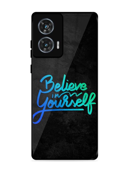 Believe In Yourself Glossy Metal Phone Cover for Motorola Moto Edge 50 Fusion (5G) Zapvi