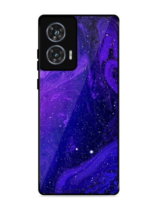 Galaxy Acrylic Abstract Art Glossy Metal Phone Cover for Motorola Moto Edge 50 Fusion (5G) Zapvi