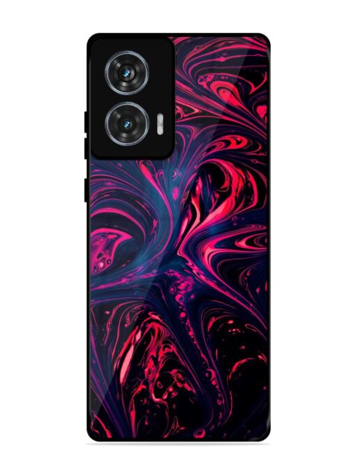 Abstract Background Glossy Metal Phone Cover for Motorola Moto Edge 50 Fusion (5G) Zapvi