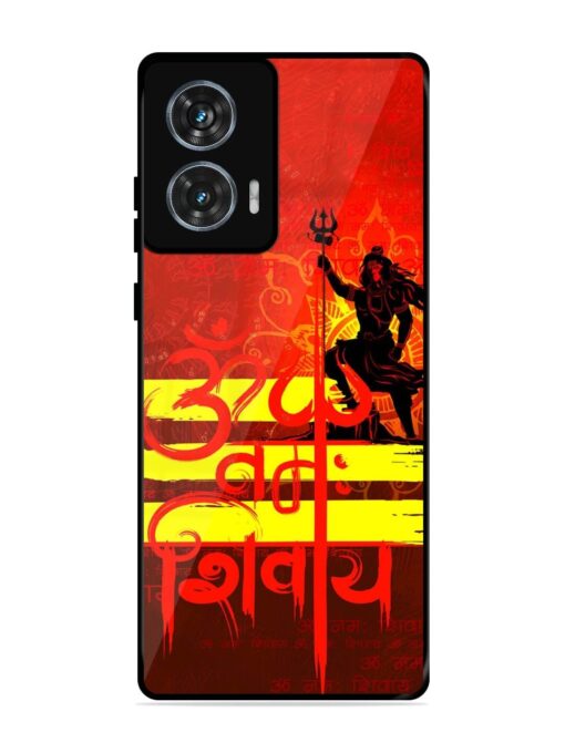 Illustration Lord Shiva Glossy Metal TPU Phone Cover for Motorola Moto Edge 50 Fusion (5G)