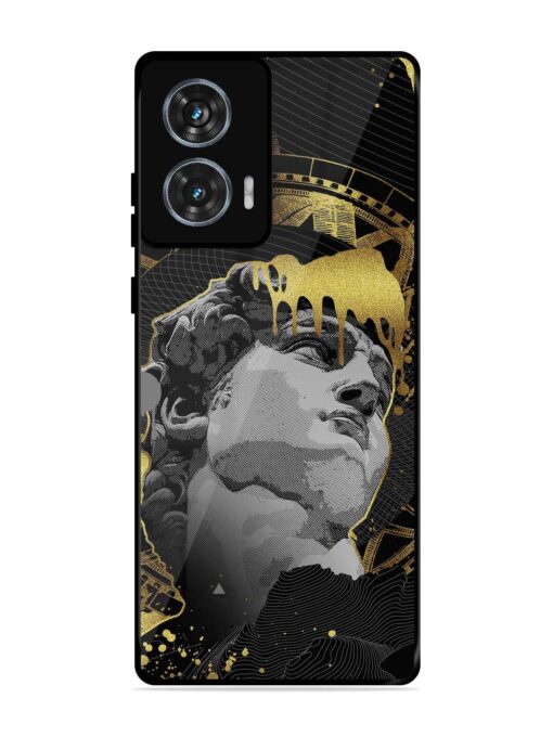 Roman Face Glossy Metal Phone Cover for Motorola Moto Edge 50 Fusion (5G) Zapvi