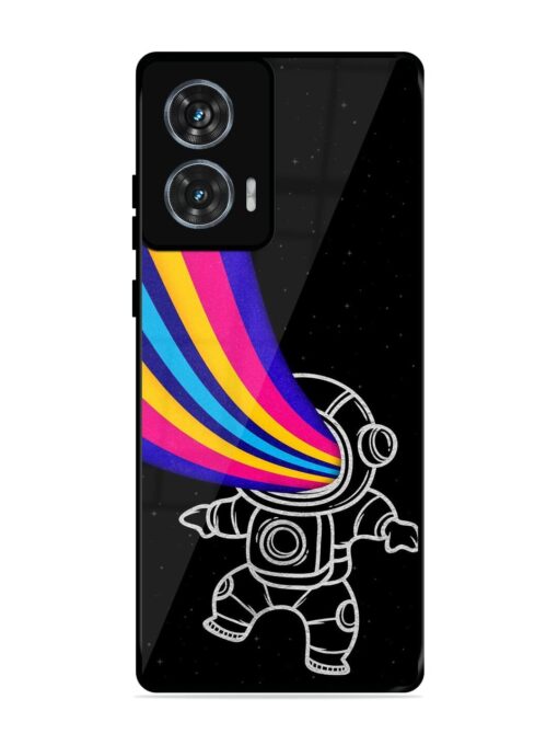 Astronaut Glossy Metal TPU Phone Cover for Motorola Moto Edge 50 Fusion (5G) Zapvi