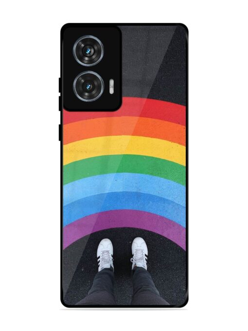 Legs Rainbow Glossy Metal TPU Phone Cover for Motorola Moto Edge 50 Fusion (5G) Zapvi