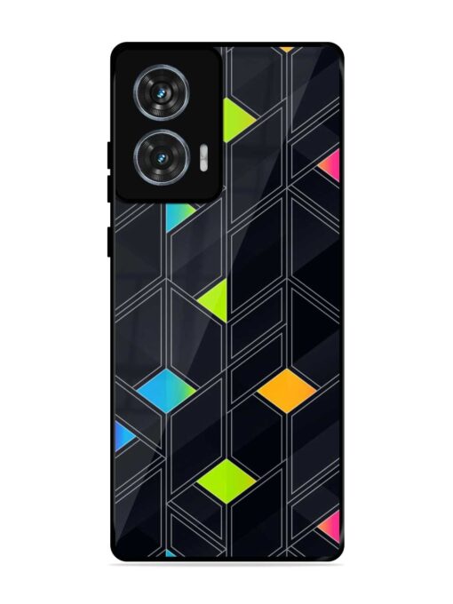 Abstract Mosaic Seamless Glossy Metal Phone Cover for Motorola Moto Edge 50 Fusion (5G) Zapvi