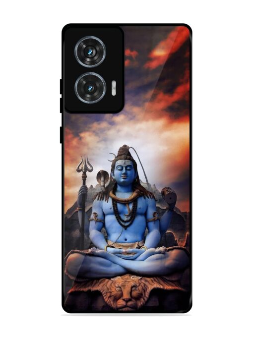 Jai Jai Shiv Glossy Metal Phone Cover for Motorola Moto Edge 50 Fusion (5G) Zapvi